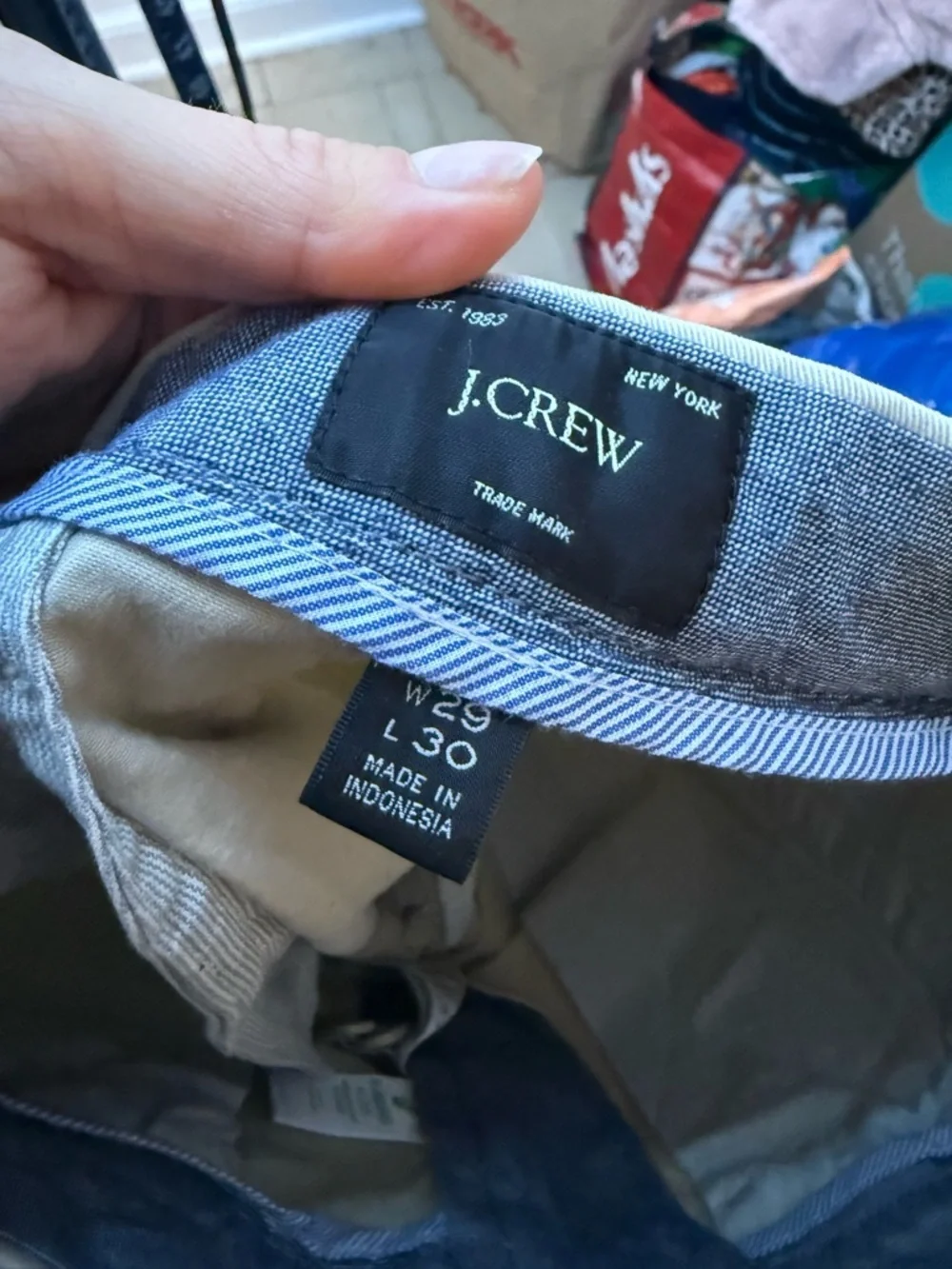 J.Crew 484 Slim-Fit Stretch Weathered Chino Pants